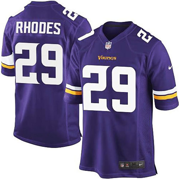 Minnesota Vikings #29 Xavier Rhodes Purple Game Jersey