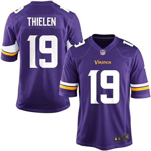 Youth Minnesota Vikings #19 Adam Thielen Team Color Game Jersey Youth Minnesota Vikings #19 Adam Thielen Team Color Game Jersey