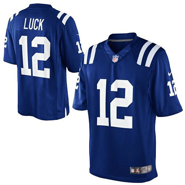Youth Indianapolis Colts #12 Andrew Luck Royal Blue Limited Jersey Youth Indianapolis Colts #12 Andrew Luck Royal Blue Limited Jersey