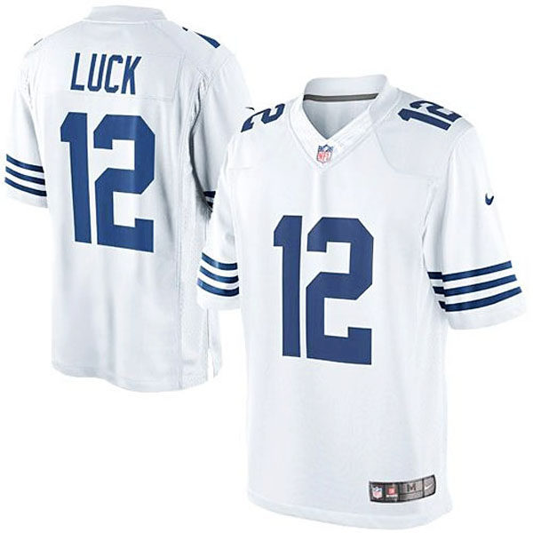 Youth Indianapolis Colts #12 Andrew Luck White Alternate Game Jersey Youth Indianapolis Colts #12 Andrew Luck White Alternate Game Jersey