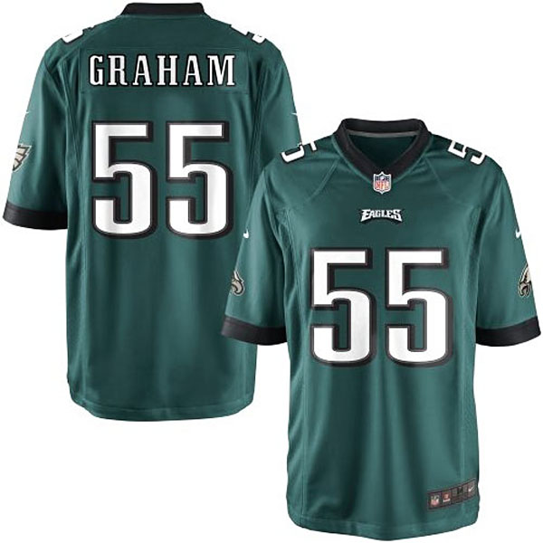 Youth Philadelphia Eagles #55 Brandon Graham Team Color Game Jersey Youth Philadelphia Eagles #55 Brandon Graham Team Color Game Jersey