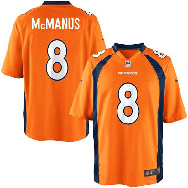 Youth Denver Broncos #8 Brandon McManus Team Color Game Jersey Youth Denver Broncos #8 Brandon McManus Team Color Game Jersey