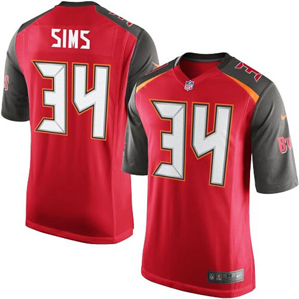 Youth Charles Sims Red Tampa Bay Game Jersey Youth Charles Sims Red Tampa Bay Game Jersey