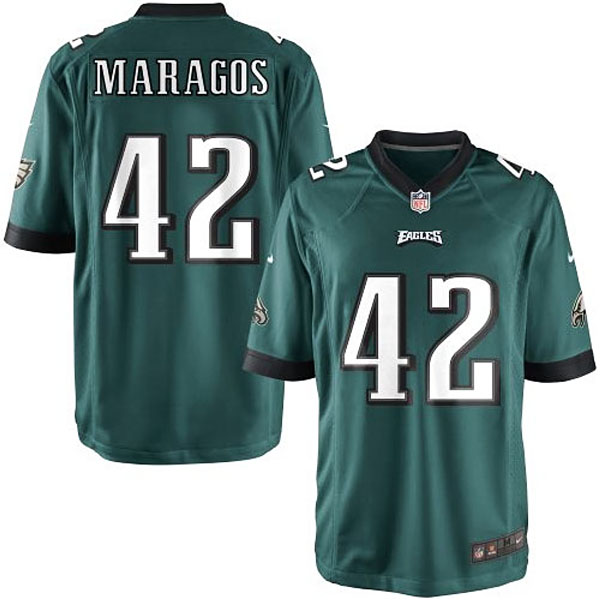 Youth Philadelphia Eagles #42 Chris Maragos Team Color Game Jersey Youth Philadelphia Eagles #42 Chris Maragos Team Color Game Jersey