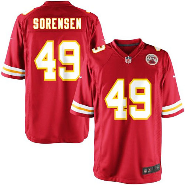 Youth Kansas City Chiefs #49 Daniel Sorensen Team Color Game Jersey