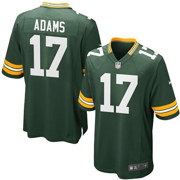 Youth Green Bay Packers #17 Davante Adams Team Color Game Jersey