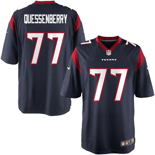 Youth Houston Texans #77 David Quessenberry Team Color Game Jersey Youth Houston Texans #77 David Quessenberry Team Color Game Jersey