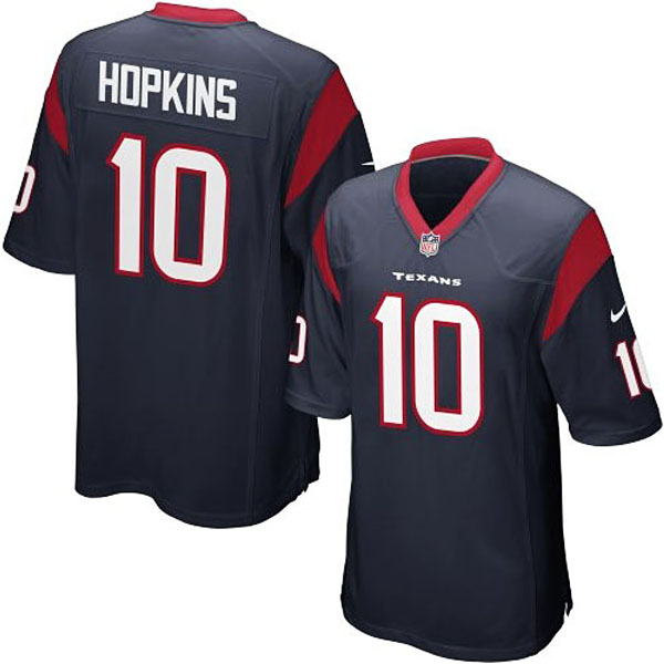 Youth Houston Texans #10 DeAndre Hopkins Team Color Game Jersey