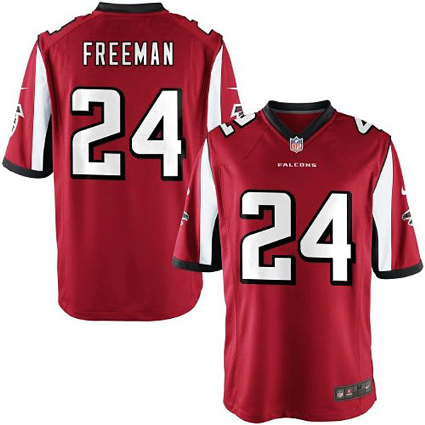 Youth Atlanta Falcons #24 Devonta Freeman Team Color Game Jersey 
