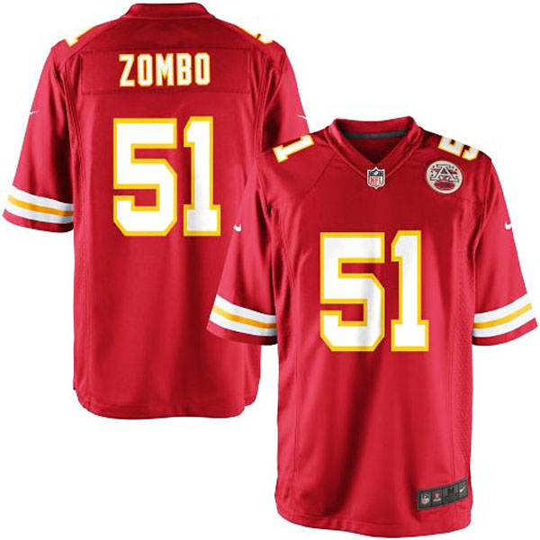 Youth Kansas City Chiefs #51 Frank Zombo Team Color Game Jersey Youth Kansas City Chiefs #51 Frank Zombo Team Color Game Jersey