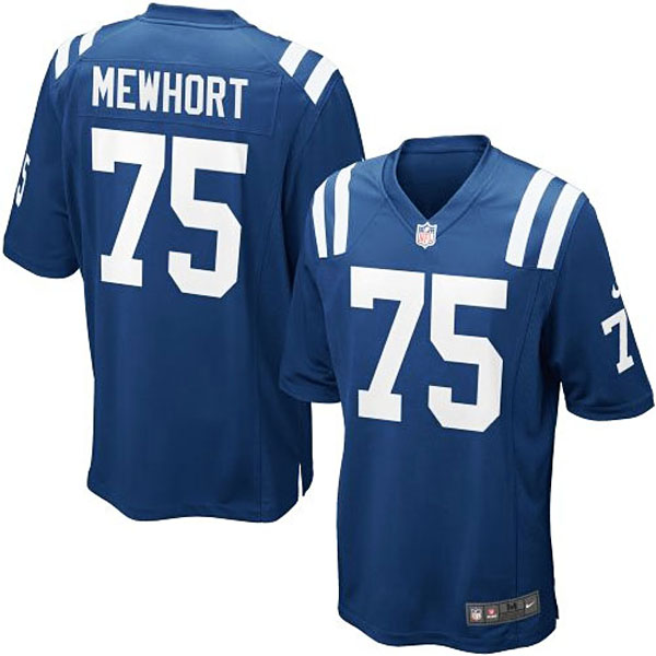 Youth Indianapolis Colts #75 Jack Mewhort Team Color Game Jersey Youth Indianapolis Colts #75 Jack Mewhort Team Color Game Jersey