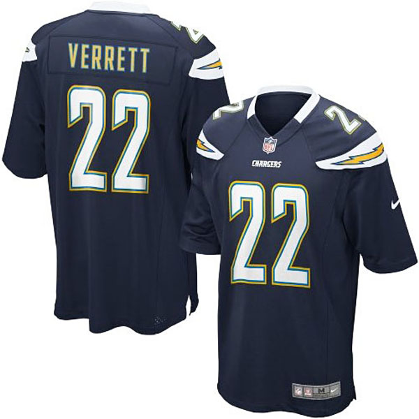 Youth San Diego Chargers #22 Jason Verrett Team Color Game Jersey