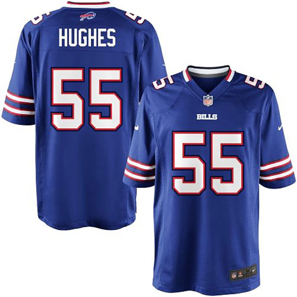 Youth Buffalo Bills #55 Jerry Hughes Team Color Game Jersey Youth Buffalo Bills #55 Jerry Hughes Team Color Game Jersey