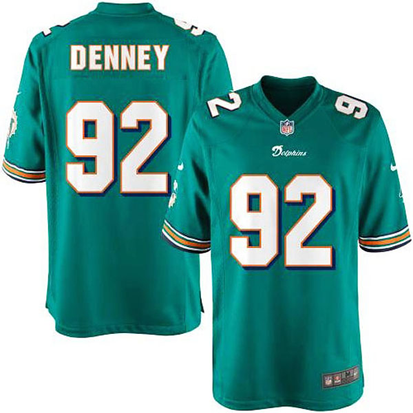 Youth Miami Dolphins #92 John Denney Team Color Game Jersey