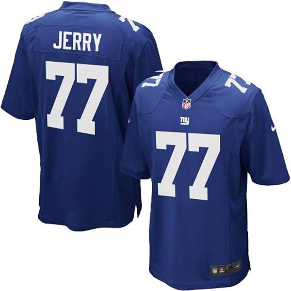 Youth New York Giants #77 John Jerry Team Color Game Jersey Youth New York Giants #77 John Jerry Team Color Game Jersey