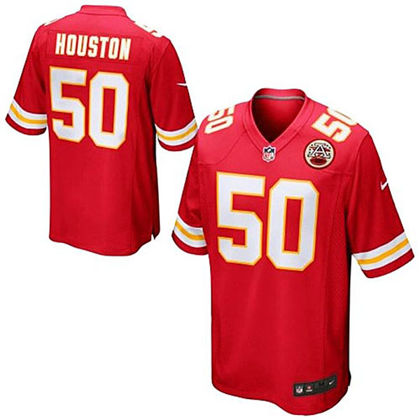 Youth Kansas City Chiefs #50 Justin Houston Red Team Color Game Jersey