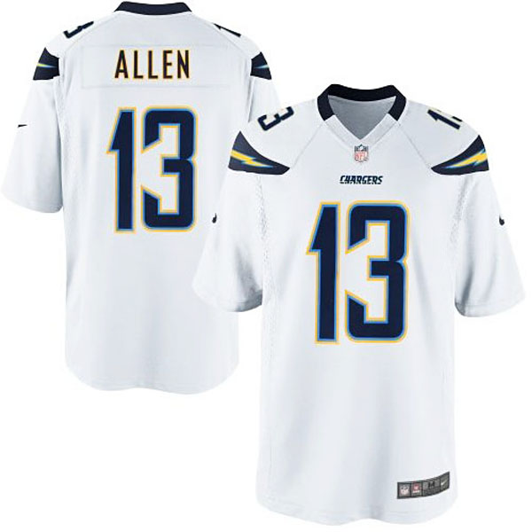 Youth San Diego Chargers #13 Keenan Allen White Game Jersey