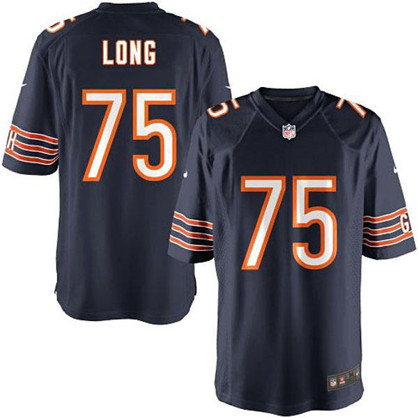 Youth Chicago Bears #75 Kyle Long Team Color Game Jersey
