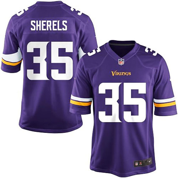 Youth Minnesota Vikings #35 Marcus Sherels Team Color Game Jersey Youth Minnesota Vikings #35 Marcus Sherels Team Color Game Jersey