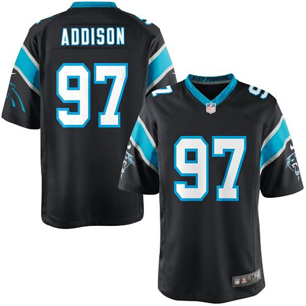 Youth Carolina Panthers #97 Mario Addison Team Color Game Jersey
