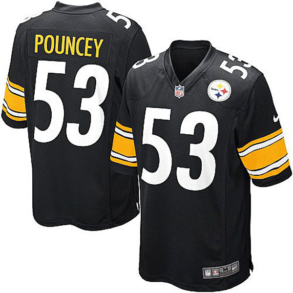 Youth Pittsburgh Steelers #53 Maurkice Pouncey Black Team Color Game Jersey Youth Pittsburgh Steelers #53 Maurkice Pouncey Black Team Color Game Jersey