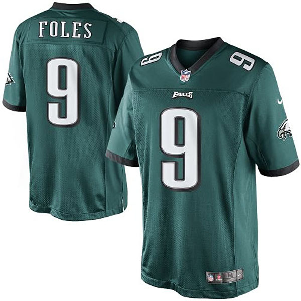 Youth Philadelphia Eagles #9 Nick Foles Green Limited Jersey Youth Philadelphia Eagles #9 Nick Foles Green Limited Jersey