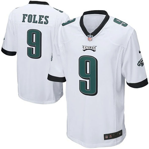 Youth Philadelphia Eagles #9 Nick Foles White Game Jersey Youth Philadelphia Eagles #9 Nick Foles White Game Jersey