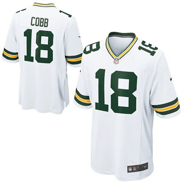 Youth Green Bay Packers #18 Randall Cobb White Game Jersey Youth Green Bay Packers #18 Randall Cobb White Game Jersey