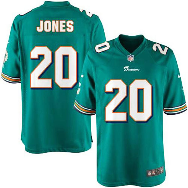 Youth Miami Dolphins #20 Reshad Jones Team Color Game Jersey