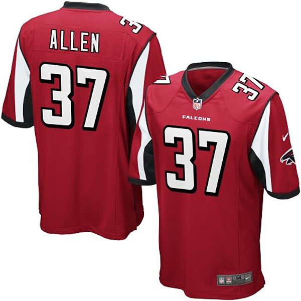 Youth Atlanta Falcons #37 Ricardo Allen Team Color Game Jersey Youth Atlanta Falcons #37 Ricardo Allen Team Color Game Jersey