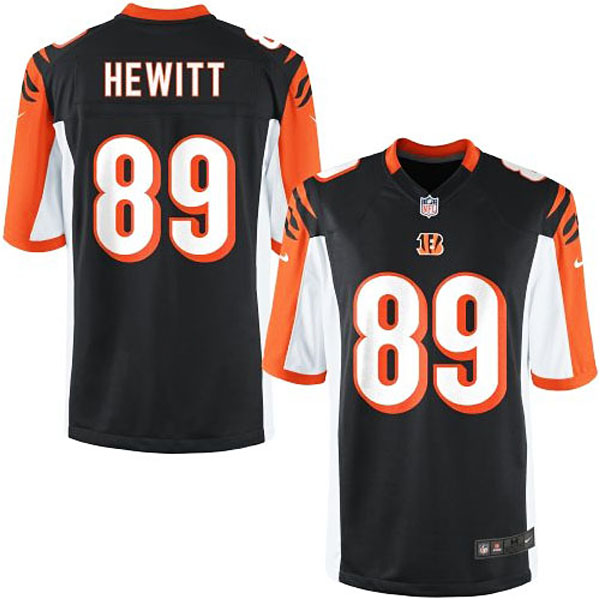 Youth Cincinnati Bengals #89 Ryan Hewitt Team Color Game Jersey With Super Bowl LVI Patch Youth Cincinnati Bengals #89 Ryan Hewitt Team Color Game Jersey With Super Bowl LVI Patch