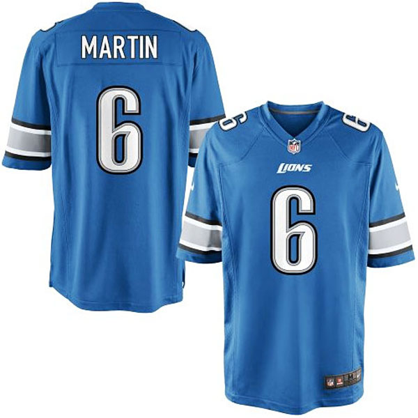 Youth Detroit Lions #6 Sam Martin Team Color Game Jersey Youth Detroit Lions #6 Sam Martin Team Color Game Jersey