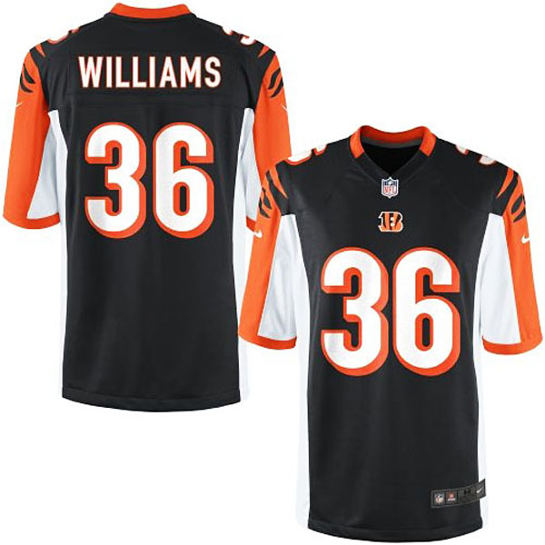 Youth Cincinnati Bengals #36 Shawn Williams Team Color Game Jersey With Super Bowl LVI Patch Youth Cincinnati Bengals #36 Shawn Williams Team Color Game Jersey With Super Bowl LVI Patch