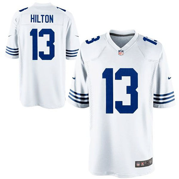 Youth Indianapolis Colts #13 TY Hilton White Alternate Game Jersey Youth Indianapolis Colts #13 TY Hilton White Alternate Game Jersey