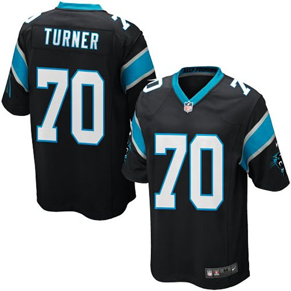 Youth Carolina Panthers #70 Trai Turner Team Color Game Jersey