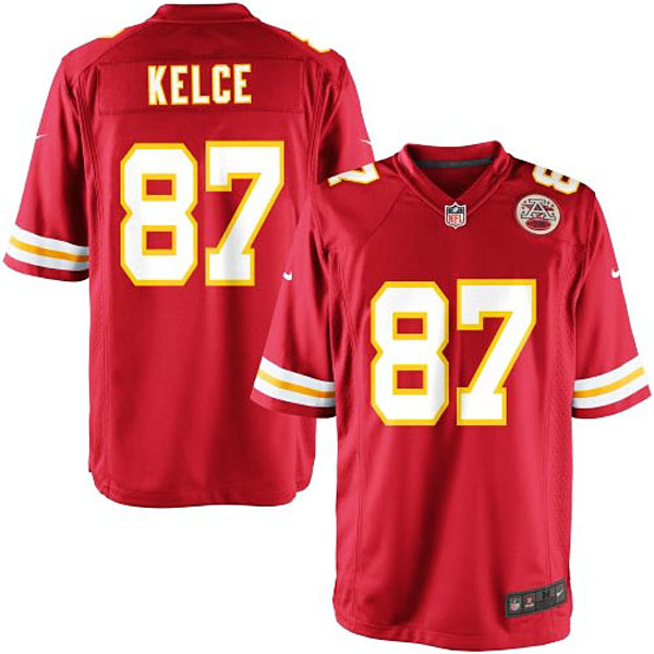 Youth Kansas City Chiefs #87 Travis Kelce Team Color Game Jersey
