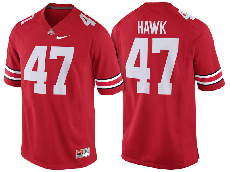 A.J. Hawk #47 Ohio State Buckeyes Scarlet College Football Jersey A.J. Hawk #47 Ohio State Buckeyes Scarlet College Football Jersey