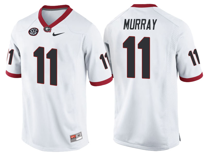 Aaron Murray #11 Georgia Bulldogs White College Football Jersey