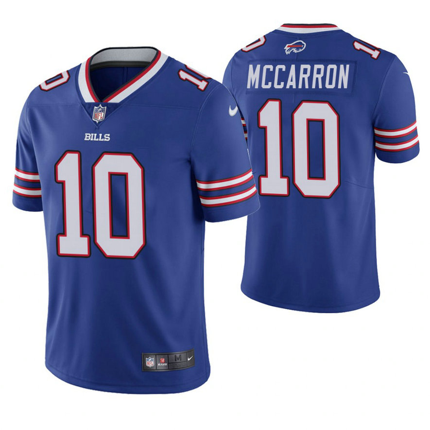 Buffalo Bills #10 AJ McCarron Royal Vapor Untouchable Limited Player Jersey Buffalo Bills #10 AJ McCarron Royal Vapor Untouchable Limited Player Jersey