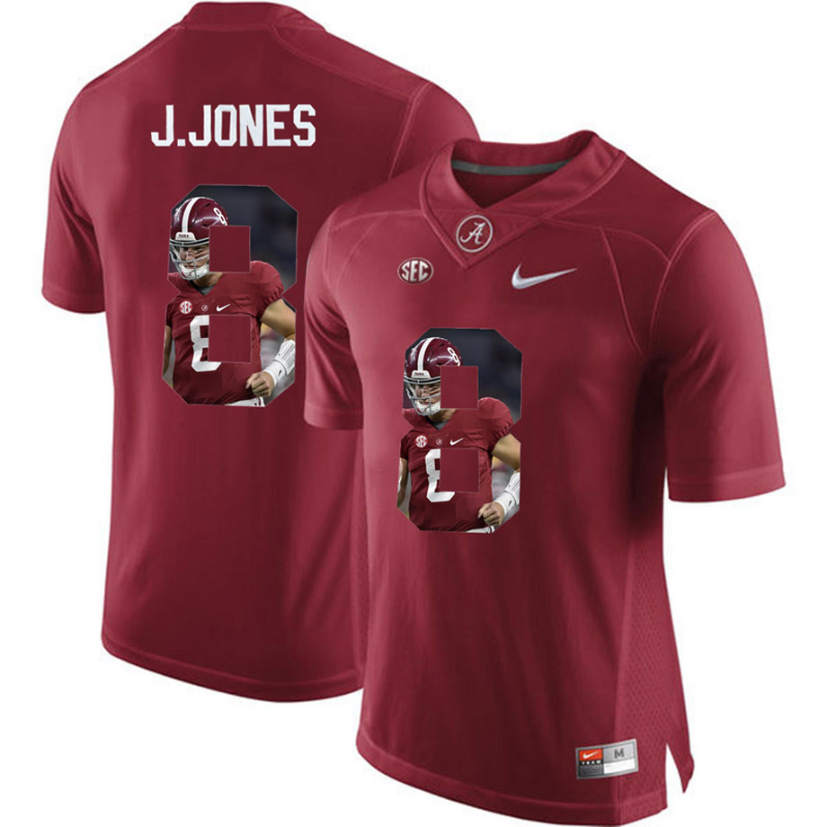 Alabama Crimson Tide #8 Julio Jones Crimson Portrait Number Fashion College Football Jersey Alabama Crimson Tide #8 Julio Jones Crimson Portrait Number Fashion College Football Jersey