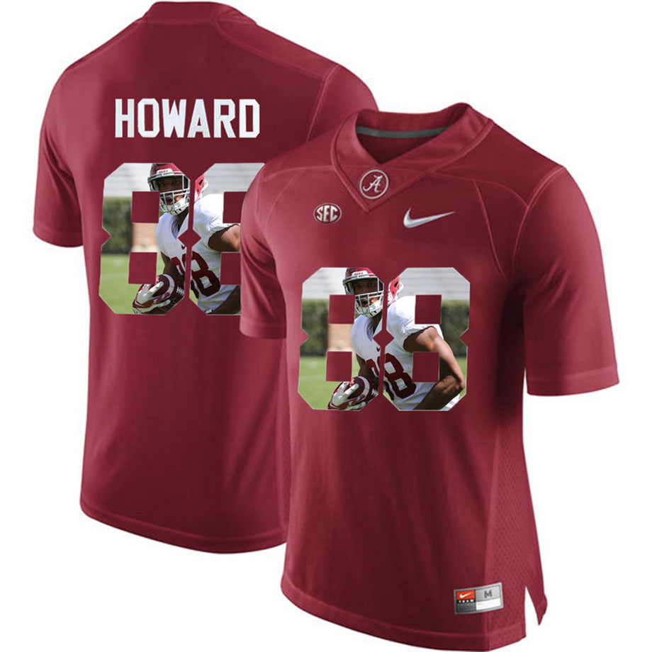 Alabama Crimson Tide #88 O.J. Howard Crimson Portrait Number Fashion College Football Jersey Alabama Crimson Tide #88 O.J. Howard Crimson Portrait Number Fashion College Football Jersey
