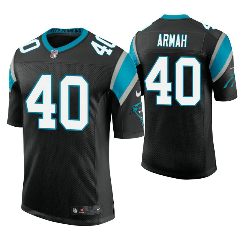 Carolina Panthers #40 Alexander Armah Black Vapor Untouchable Limited Player Jersey