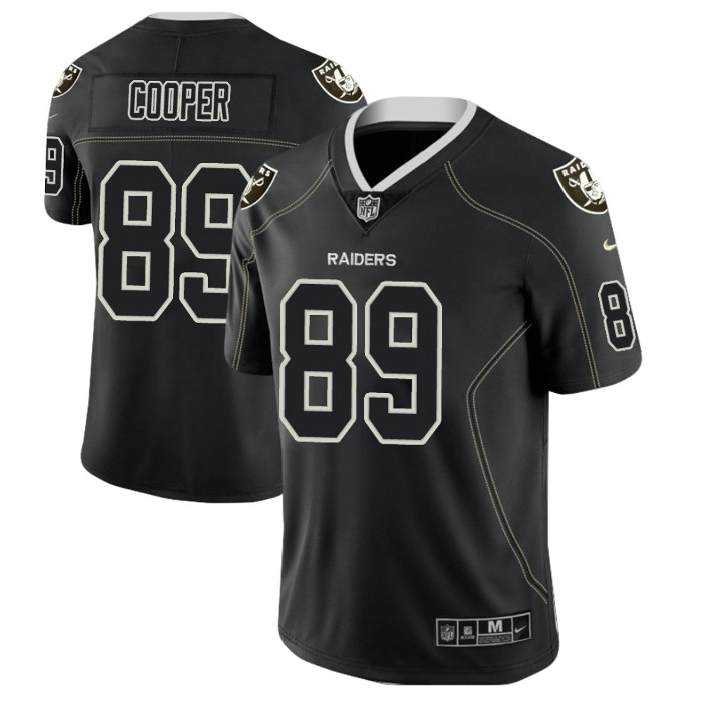 Oakland Raiders #89 Amari Cooper 2018 Lights Out Color Rush Limited Black Jersey