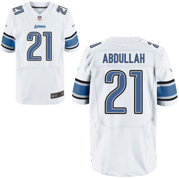 Detroit Lions #21 Ameer Abdullah White Elite Jersey Detroit Lions #21 Ameer Abdullah White Elite Jersey