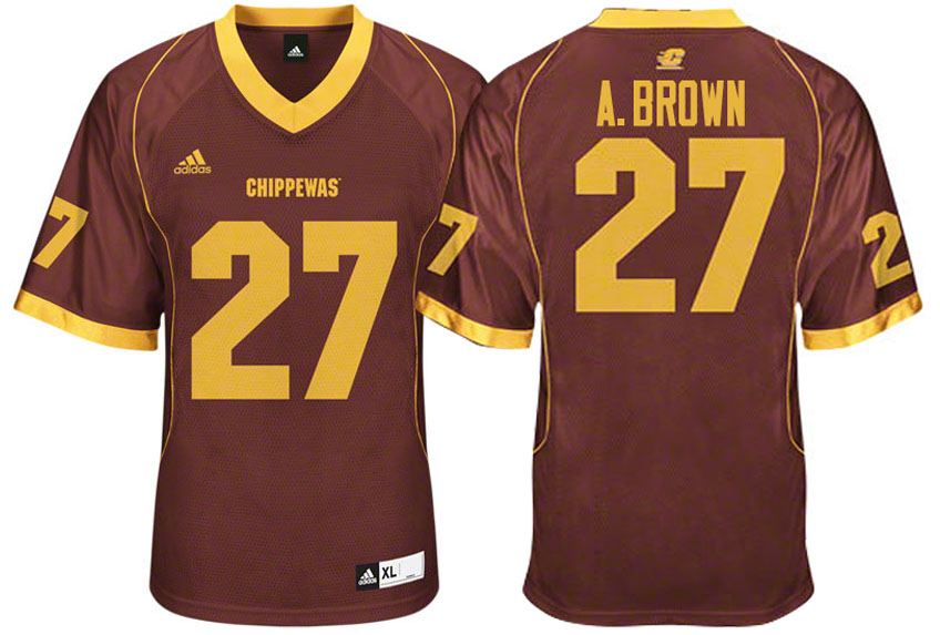 Antonio Brown #27 Central Michigan Chippewas Red College Football Jersey Antonio Brown #27 Central Michigan Chippewas Red College Football Jersey