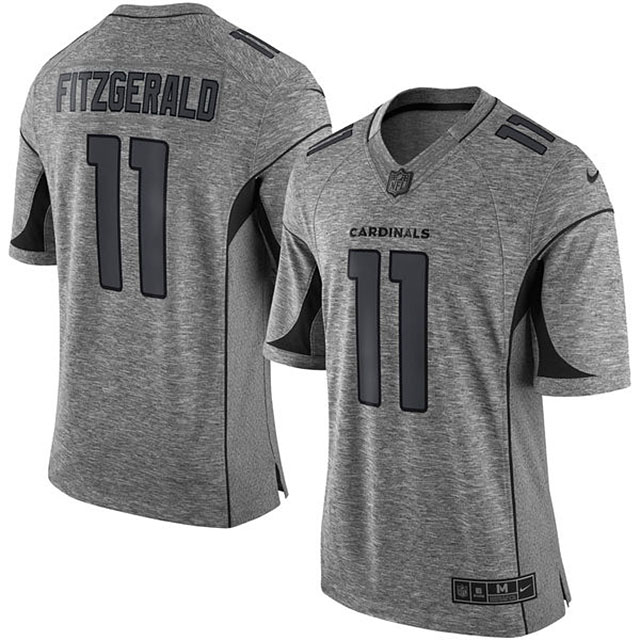 Arizona Cardinals #11 Larry Fitzgerald Gridiron Gray Limited Jersey