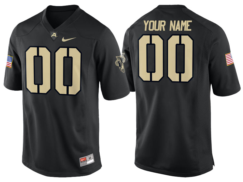 Army Black Knights Black Replica Custom College Football Jersey Army Black Knights Black Replica Custom College Football Jersey