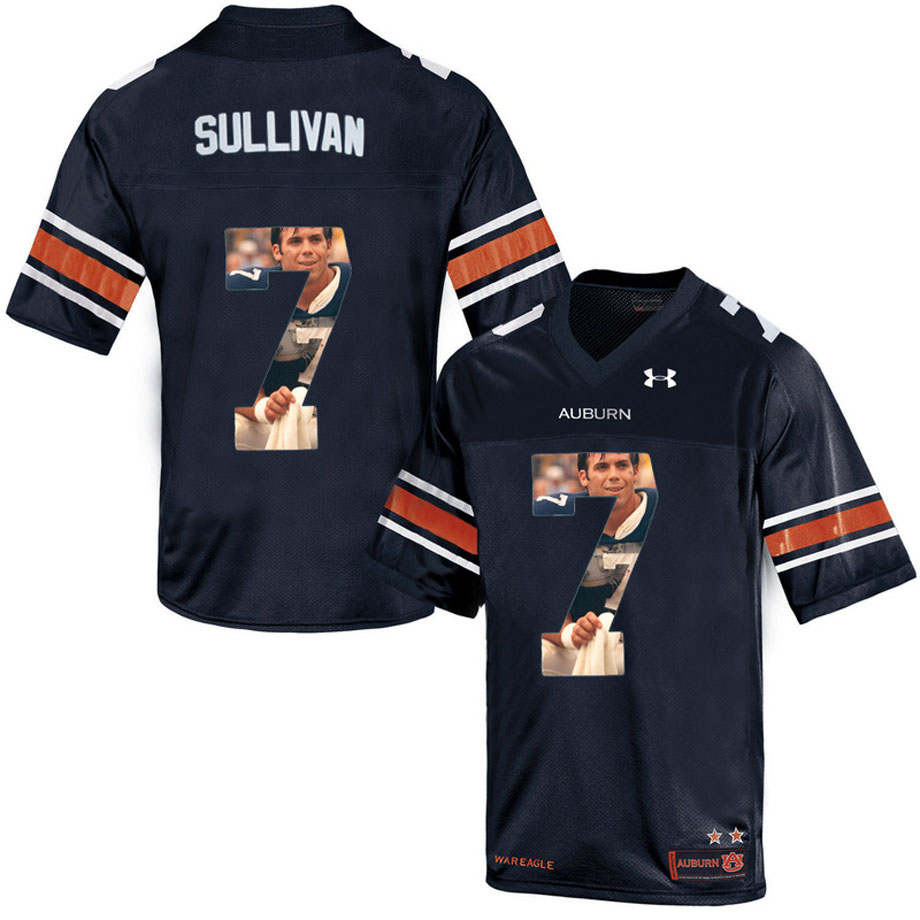 Auburn Tigers #7 Pat Sullivan Navy Blue Portrait Number Fashion Throwback College Football Jersey Auburn Tigers #7 Pat Sullivan Navy Blue Portrait Number Fashion Throwback College Football Jersey