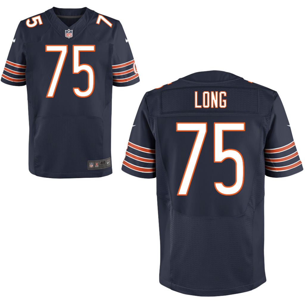 Kickoff-Chicago Bears #75 Kyle Long Navy Blue Elite Jersey Kickoff-Chicago Bears #75 Kyle Long Navy Blue Elite Jersey