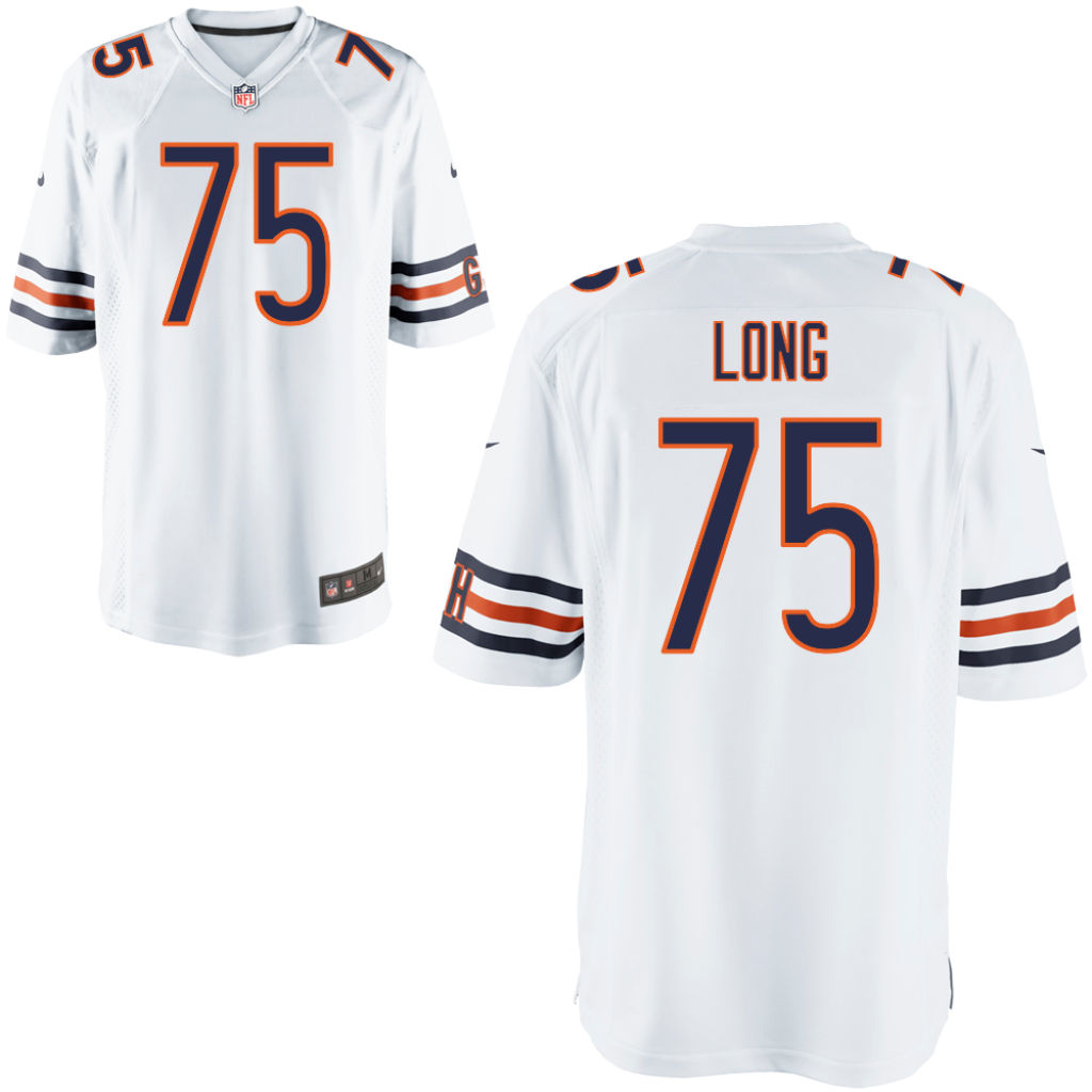 Kickoff-Chicago Bears #75 Kyle Long White Game Jersey Kickoff-Chicago Bears #75 Kyle Long White Game Jersey